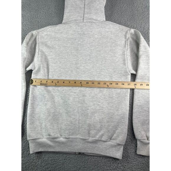 Disneyland Sweater Mens Large Gray Vintage Full Zip Made In USA Cotton Blend - Picture 9 of 12